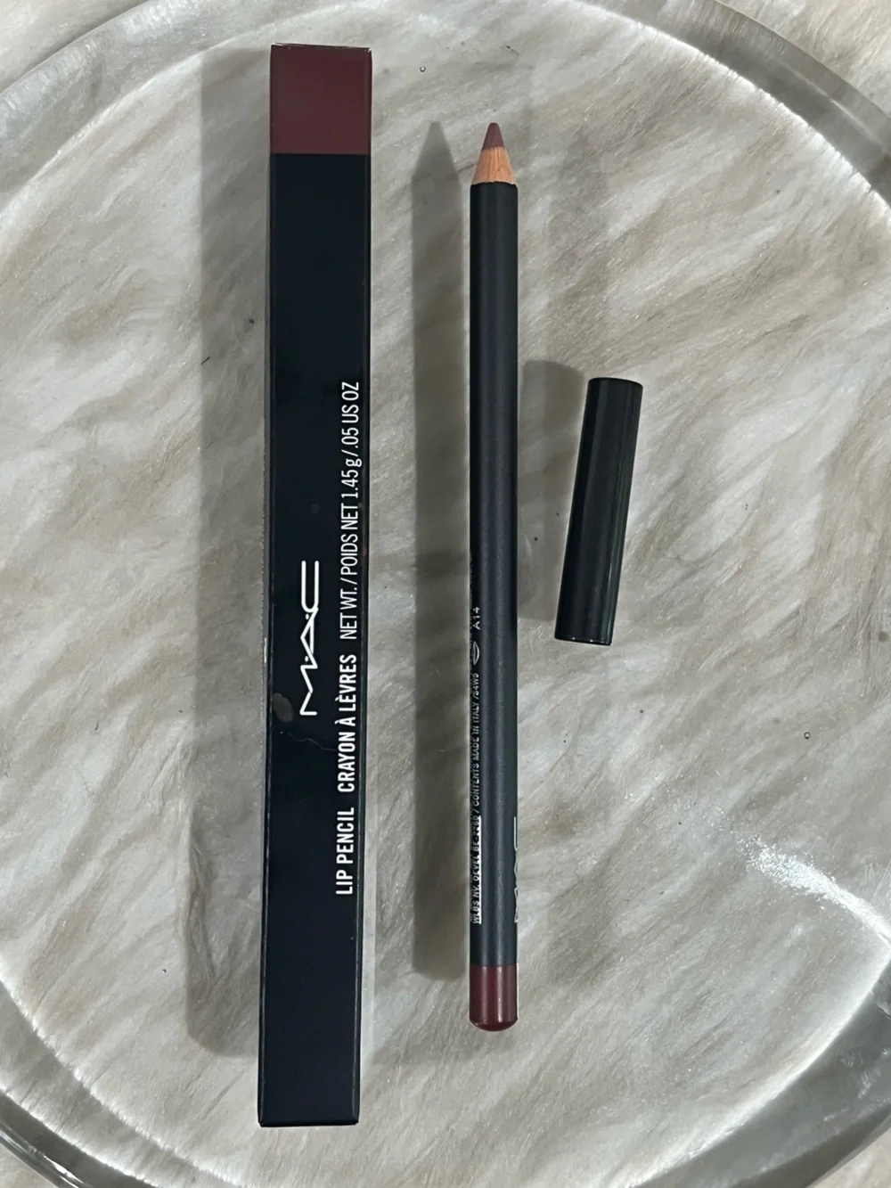 NEW MAC Cosmetics Lip Pencil Creamy Lip Liner Mahogany Intense Reddish Brown